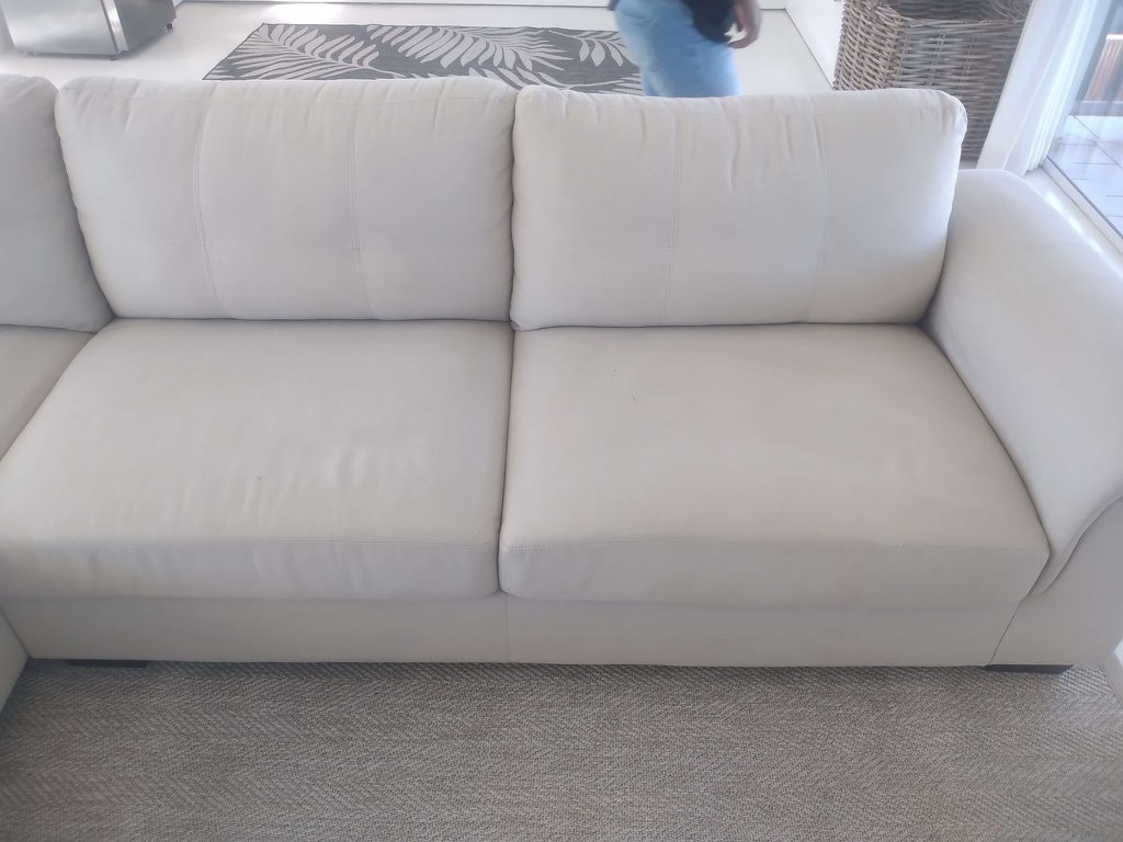 Couch Cleaning at Prince's Grant Golf Estate before the cleaning process